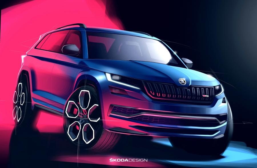 Эскиз Skoda Kodiaq RS 2019 года  (WW) (фото 46 из 159)